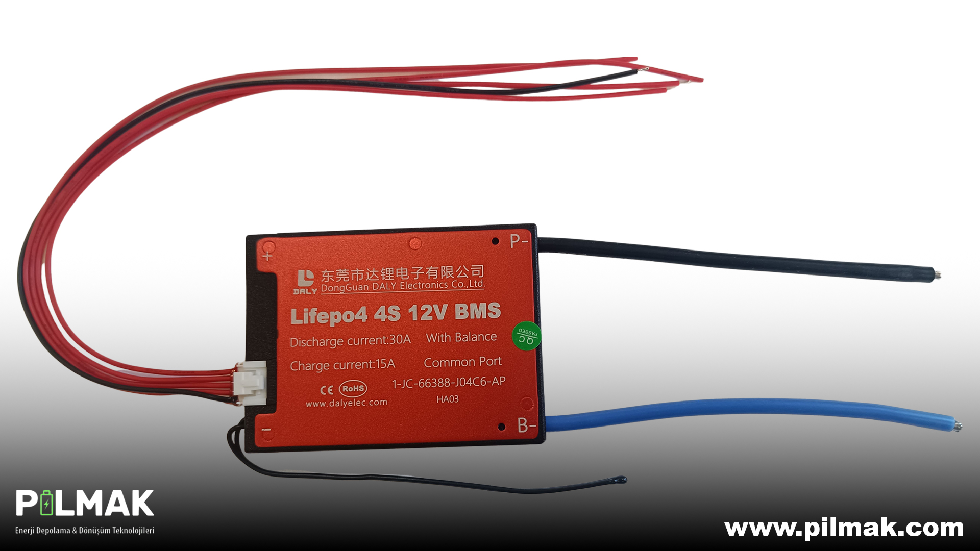 pilmak.com-lifepo4-4s-12v-daly-bms.jpg Lifepo4 4S 12V DALY BMS - Görsel 1